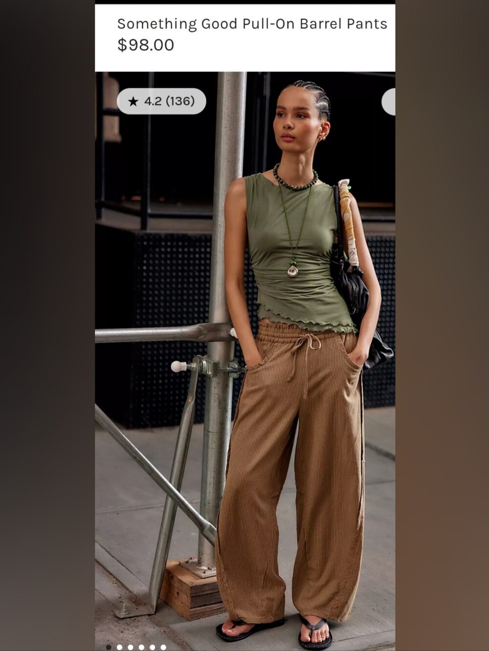 Free People- Something Good Barrel Pants